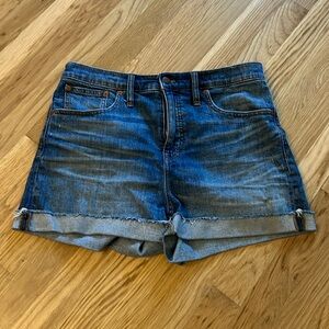 Madewell High Rise Denim Shorts, 29